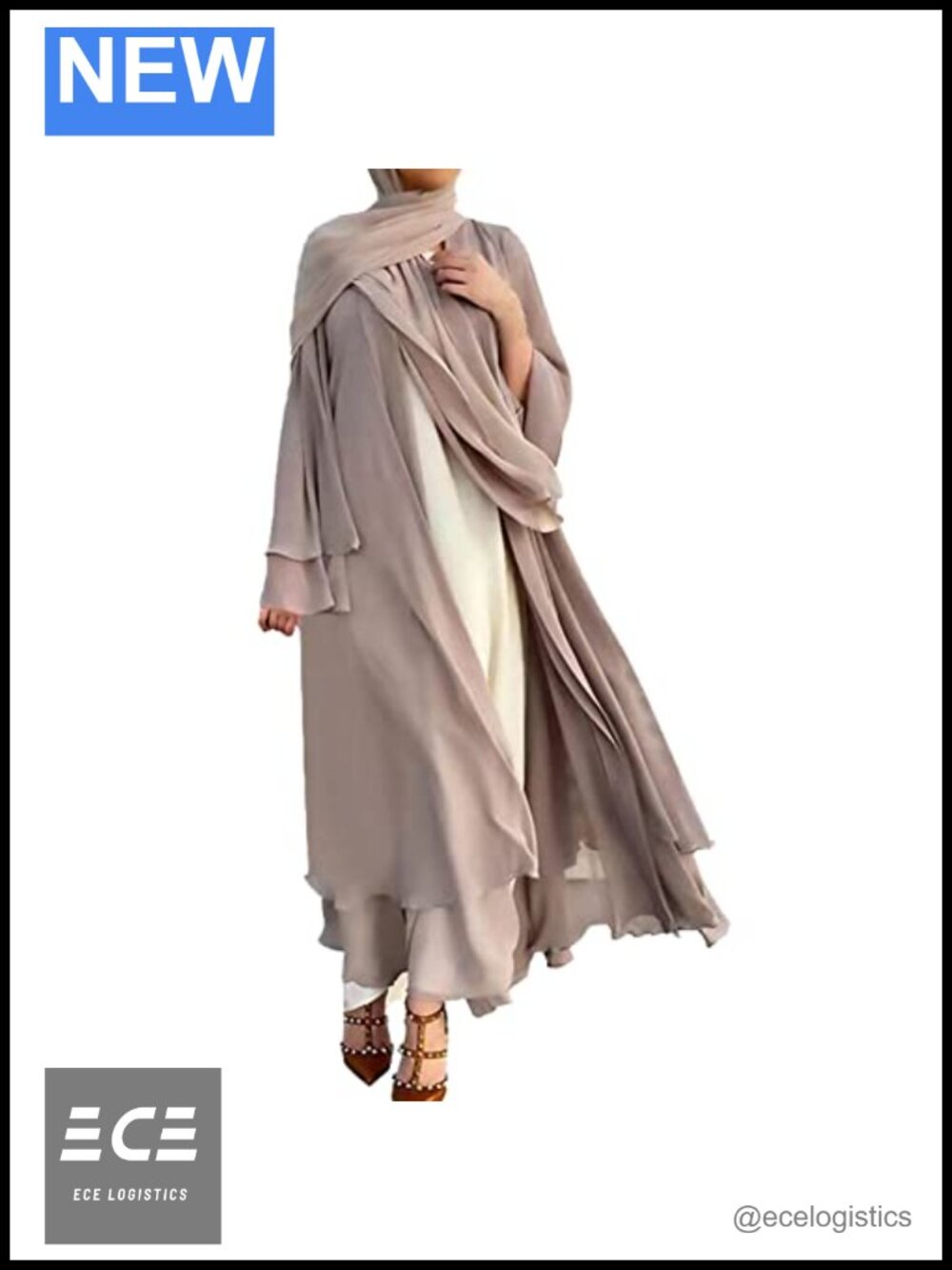 Women Maxi Cardigan Robe Loose Fit Open Front Dubai Abaya Kaftan Dress
